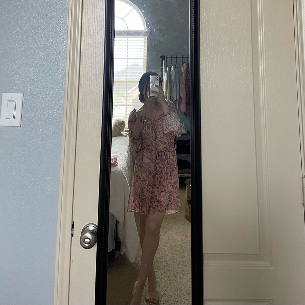 For Love & Lemons sheer floral dress/robe - Picture 6 of 8